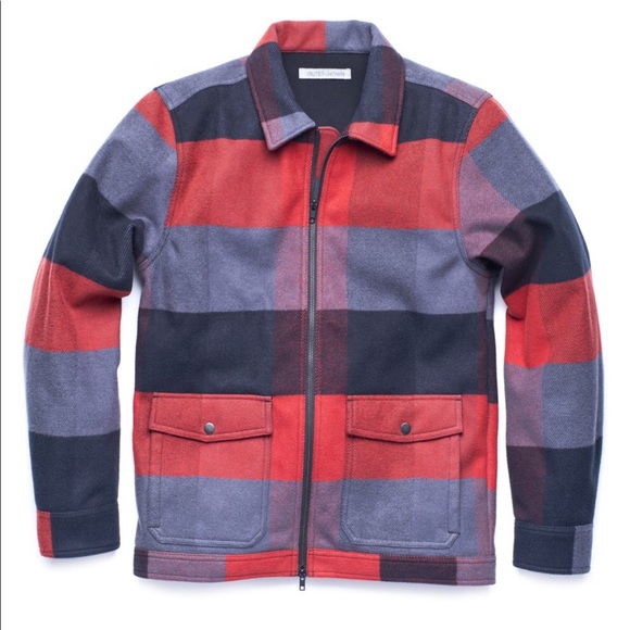 SOLD - Outerknown Fleece Blanket Shirt Jacket Size - Picture 2 of 13